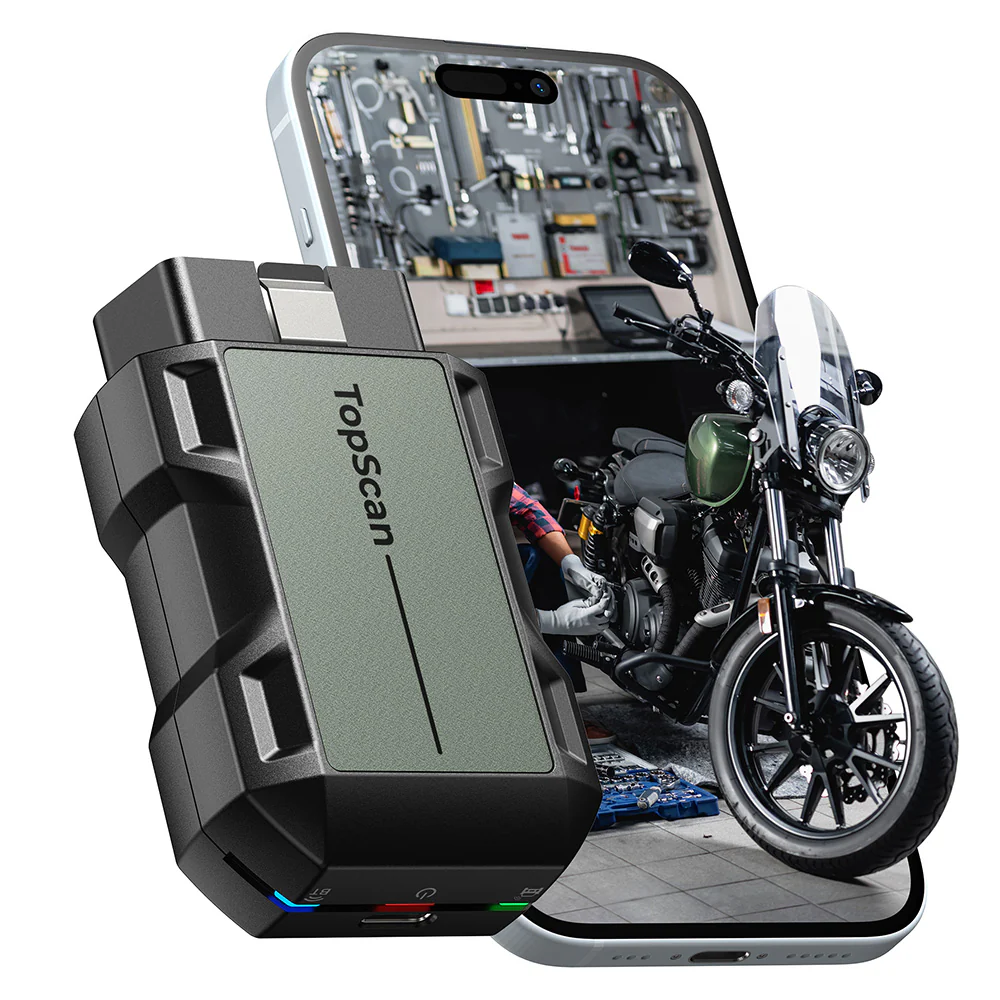 TopScan Moto – Bluetooth diagnostika motocyklů