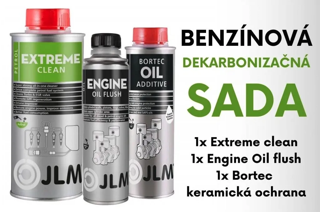 JLM Benzínová dekarbonizační sada – kompletní sada pro benzínový motor