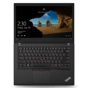 Lenovo ThinkPad T480 repasovaný notebook pro autodiagnostiku – pohled zepředu