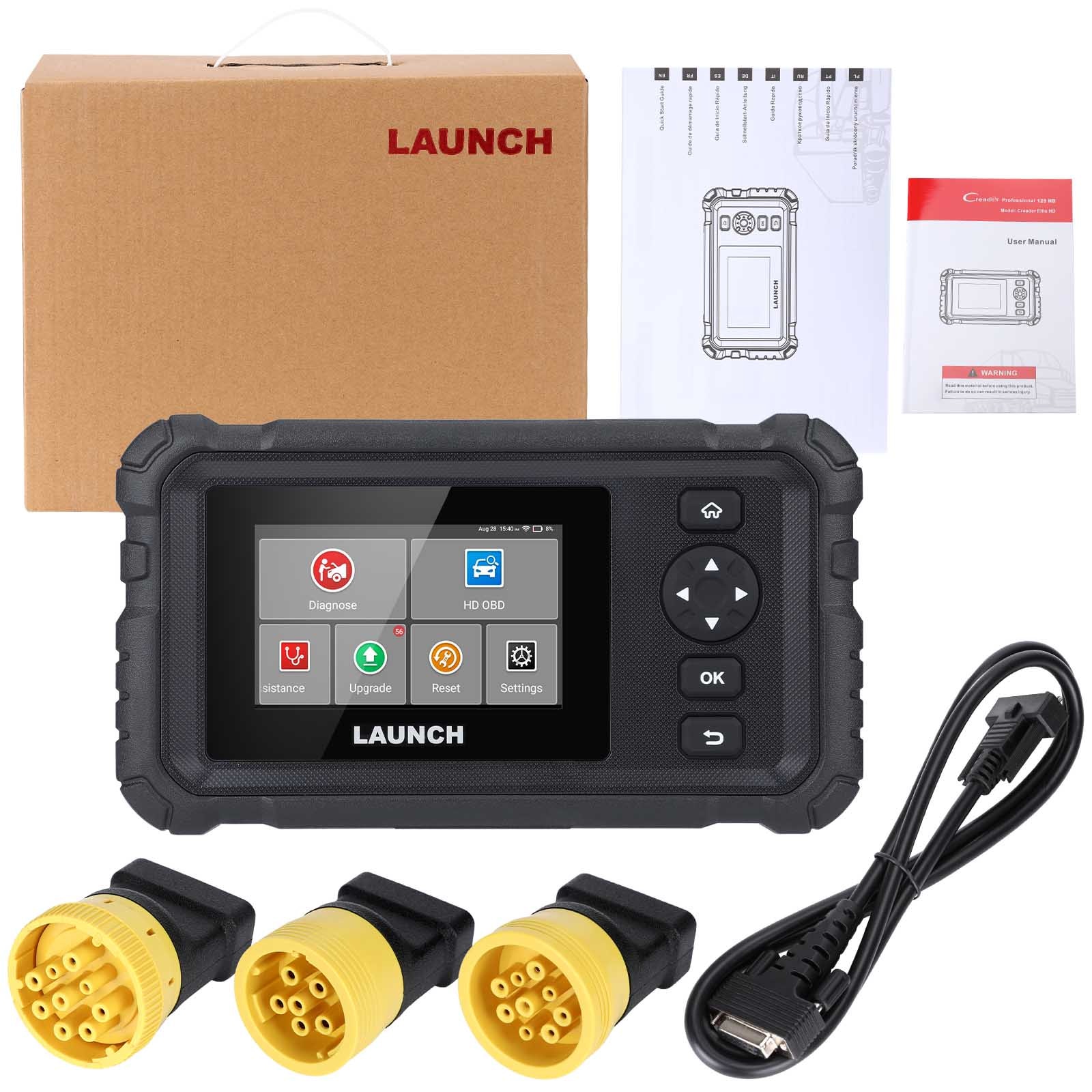 Launch CRP129 HD diagnostika nákladních vozidel – kompletní balení