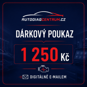 Dárkový poukaz 1250 Kč Autodiagcentrum – prémiový digitální poukaz
