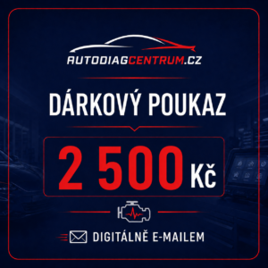 Dárkový poukaz 2500 Kč Autodiagcentrum – prémiový digitální poukaz